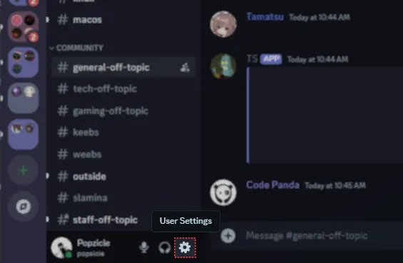 Discord Setting Icon