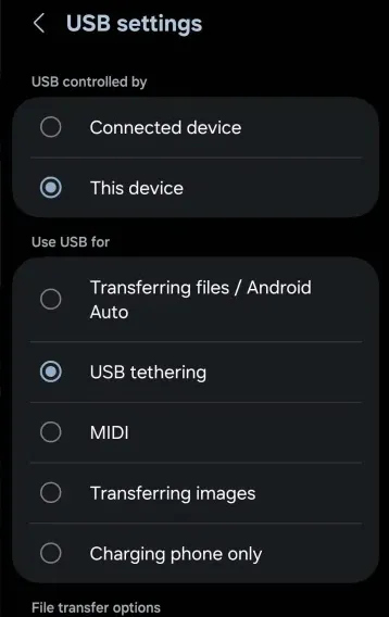 USB Tethering 2